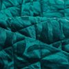 Kristin sötét türkiz ágytakaró bársony 220x240 cm