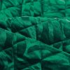 Kristin3 bársony ágytakaró Sötétzöld 230x260 cm