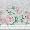 Asteja vitrázs függöny Fehér/rózsaszín 30x150 cm