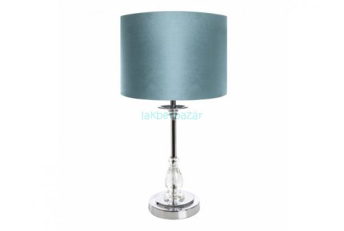 Monik asztali lámpa bársony búrával Kék/ezüst 30x30x53 cm