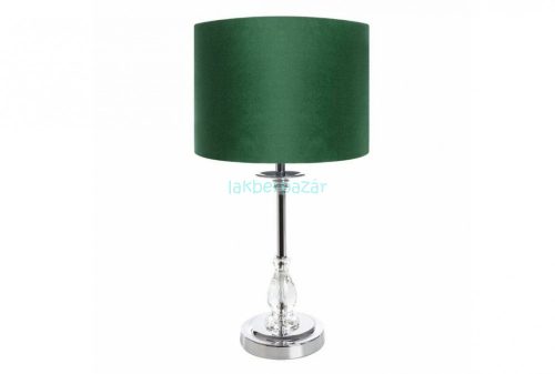 Monik asztali lámpa bársony búrával Sötétzöld 30x30x53 cm