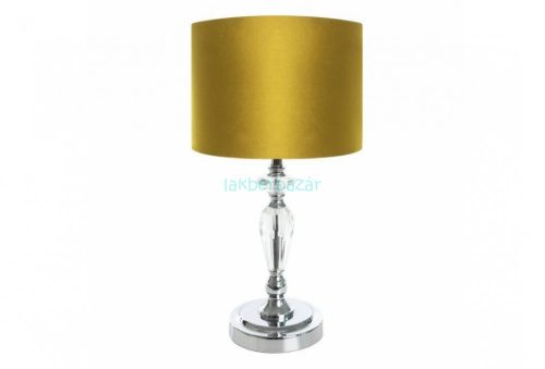 Leami asztali lámpa bársony búrával Arany/ezüst 30x30x49 cm