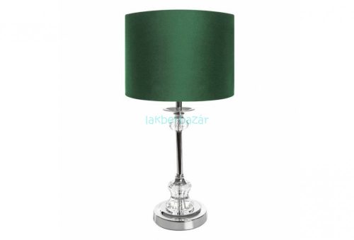 Alysa asztali lámpa bársony búrával Zöld 30x30x52 cm