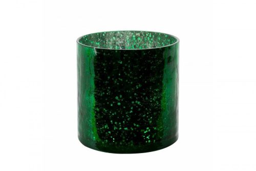 Verre3 üveg kaspó Sötétzöld 12x12 cm