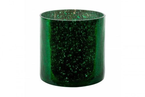 Verre3 üveg kaspó Sötétzöld 15x15 cm