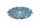 Alani dekoratív kerámia tál Kék/arany 33x33x4 cm