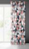 Adina mintás dekor függöny Sötétrózsaszín 140x250 cm