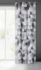 Adina mintás dekor függöny Acélszürke 140x250 cm