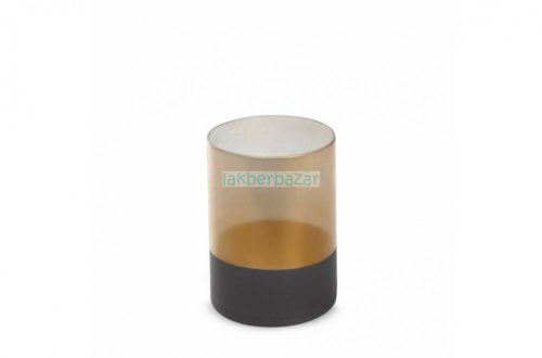Alisma4 modern gyertyatartó Barna/arany üveg 15x20 cm