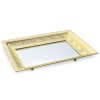 Glori dekoratív tál szett tükörrel Arany 3db-os
