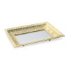 Glori dekoratív tál szett tükörrel Arany 3db-os
