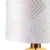 Blanca2 asztali lámpa bársony búrával Fehér/arany 40x69 cm