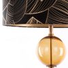 Victoria1 állólámpa bársony búrával Fekete/arany 46x165 cm