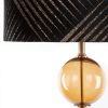 Victoria2 állólámpa bársony búrával Fekete/arany 46x165 cm