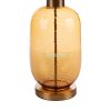 Musa2 asztali lámpa bársony búrával Gránátkék/arany 40x69 cm