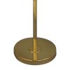 Lotos2 állólámpa bársony búrával Türkiz/arany 43x157 cm