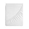Jersey pamut gumis lepedő Fehér 160x200 cm + 30 cm