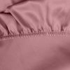 Dina pamut-szatén gumis lepedő Púder rózsaszín 100x200 cm + 25 cm