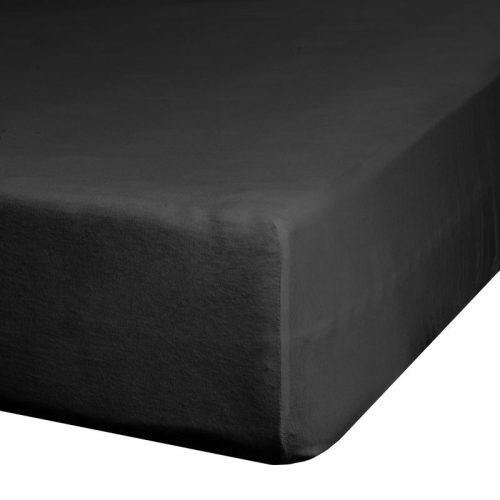 Nova1 pamut-szatén lepedő Fekete 160x210 cm