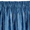 Adria bársony sötétítő függöny Kék/pezsgő 140x270 cm