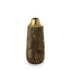 Emmi 06 kerámia váza Fekete/arany 12x12x25 cm