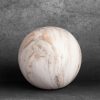 Asli márványos hatású kerámia gömb Fehér 9x9x9 cm