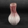 Evita retro kerámia váza krémszín/rózsaszín 17x17x32 cm