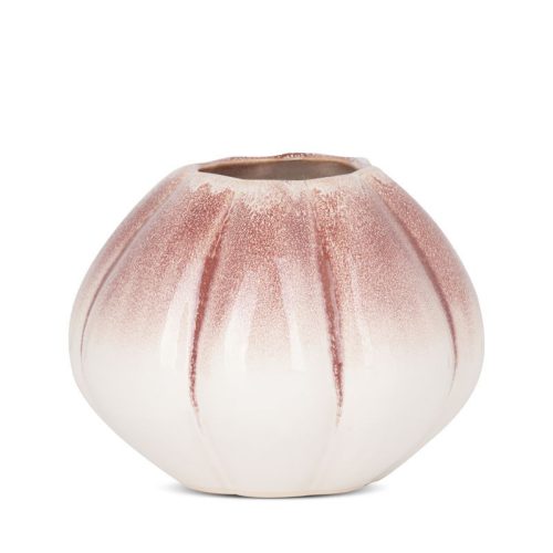 Evita kerámia váza Krémszín/rózsaszín 18x18x14 cm