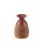 Elda kerámia váza Piros/világosbarna 16x15x22 cm