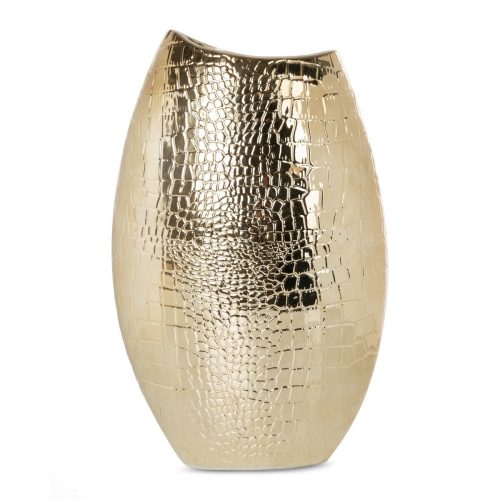 Erna kerámia arany váza 22x13x36 cm