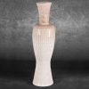 Edna kerámia magas váza Krémszín 19x19x71 cm