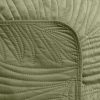 Luiz4 bársony ágytakaró pálmalevél mintával Világoszöld 170x210 cm