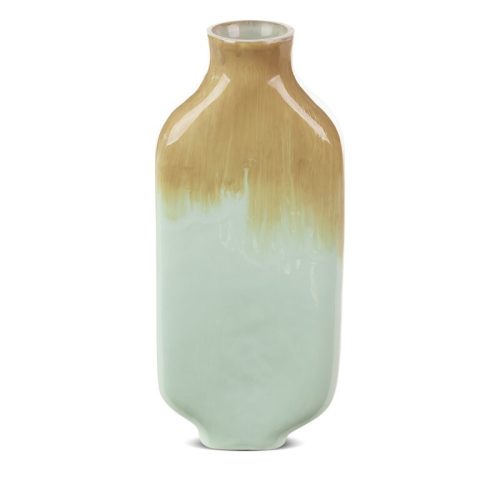 Bali üveg váza ézs/menta 14x7x33 cm