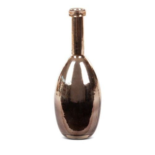Dalia egyszálas üveg váza Barna/arany 11x11x31 cm