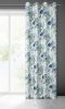 Alva sötétítő függöny virág mintával Fehér/kék 140x250 cm