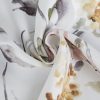 Zoja sötétítő függöny nyári virágokkal Fehér 140x250 cm