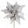 Dekoratív karácsonyi virág 107 Ezüst 32x15 cm