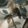 Eleni tavaszi hangulatú bársony sötétítő függöny Olívazöld 140x250 cm