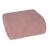 Amber gofri szerkezetű puha takaró Pasztell rózsaszín 180x220 cm