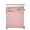 Amber gofri szerkezetű puha takaró Pasztell rózsaszín 200x220 cm
