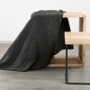Amber gofri szerkezetű puha takaró Fekete 150x200 cm