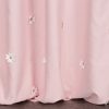 Elsa mintás gyerek függöny virágokkal Rózsaszín 140x250 cm