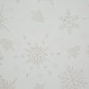Karácsonyi asztalterítő jacquard anyagból hópehely motívummal Pezsgő 85x85 cm