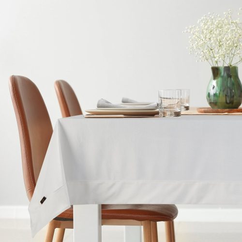Egyszínű bársony asztalterítő Fehér 145x180 cm