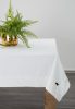Egyszínű bársony asztalterítő Fehér 145x180 cm