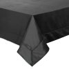 Egyszínű bársony asztalterítő Fekete 145x180 cm