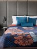 Emma bársony ágytakaró Gránátkék 220x240 cm
