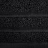 Aline pamut törölköző csíkos szegéllyel Fekete 30x50 cm