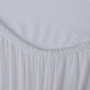 Adela jersey pamut gumis lepedő Fehér 140x200 cm + 30 cm