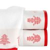 Noel fehér karácsonyi törölköző jacquard szegéllyel Fehér 50x90 cm